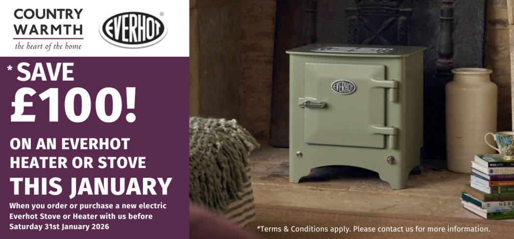 Everhot January Sale – Save £100 on an Heater or Stove!