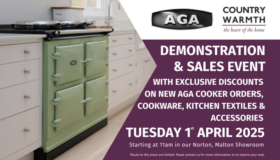 AGA DEMONSTRATION & SALES EVENT – APRIL 2025