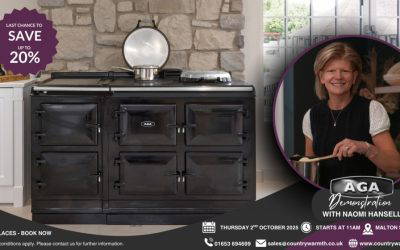 AGA SALES EVENT & COOKER DEMONSTRATION – With Naomi Hansell