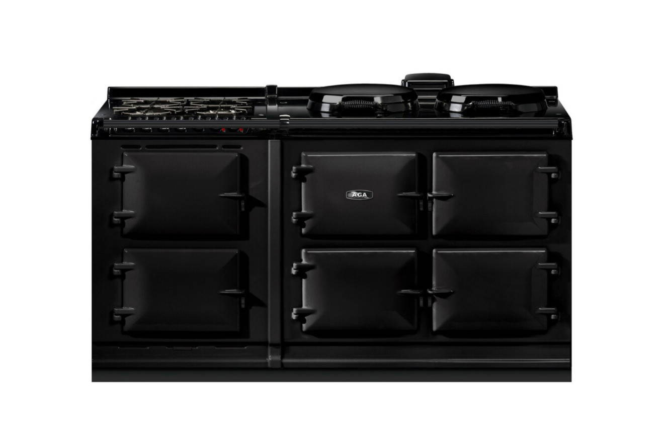 Black AGA R7 eR7 160-5 with gas hob module