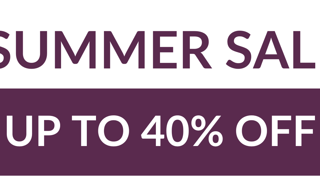 SUMMER SALE! Save Up to 40% This June!