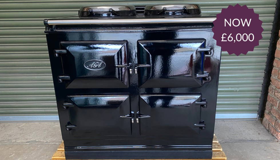 Second Hand Black AGA DC3 Dual Control Save on Electric cooker