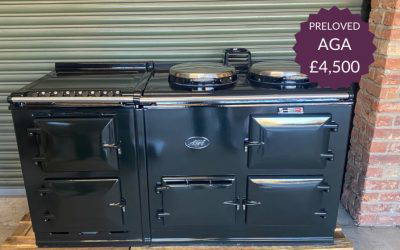 For Sale: Preloved Oil AGA with Electric Module – Pewter